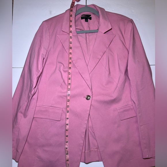 Lane Bryant The Bryant Blazer Pink Dusty Rose Size 16 Single Button - Picture 9 of 10